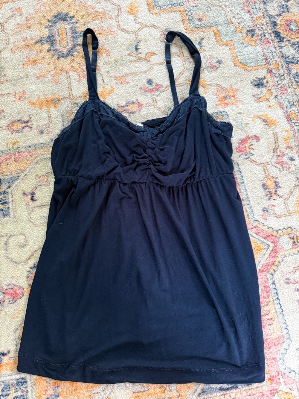 SOMA Womens Navy Blue Sleep Tank Size Large